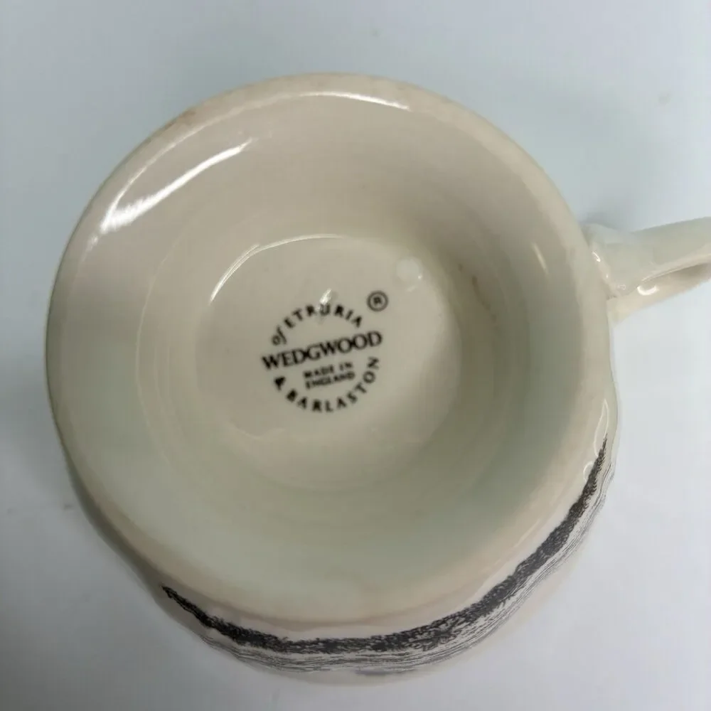 Wedgewood Etruria & Barlaston Creamware Tea Cup And Saucer Set Of 3